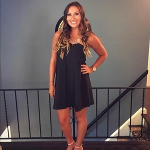 Black Strapless Mini - Worn Once